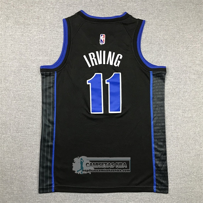 Camiseta Nino Dallas Mavericks Kyrie Irving NO 11 Ciudad 2023-24 Azul